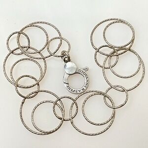 Giovanni Raspini Sterling Silver Bracelet "Bubbles" Handmade in Italy Size 7